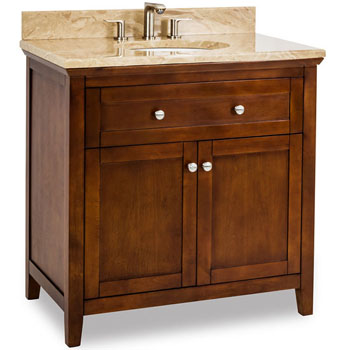 Shaker Bathroom Vanity on Jeffrey Alexander Chatham Shaker Bathroom Vanity With Marble Top