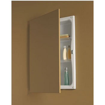 Jensen Modular Shelf 16-in x 26-in Recessed Mount Stainless Steel Mirrored  Medicine Cabinet at