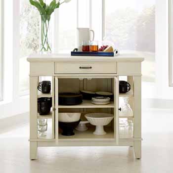 Flexsteel White Seaside Lodge Kitchen Island Measuring 42 W X 24 D X 36 H By Home Styles Kitchensource Com