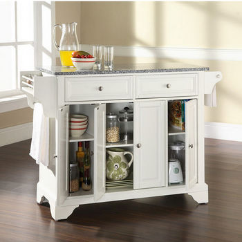 Crosley Furniture LaFayette Solid Granite Top Kitchen Island