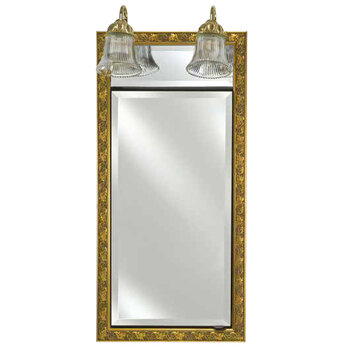 Afina Signature Collection 17'' W Single Door Medicine Cabinet w/ Traditional Lights