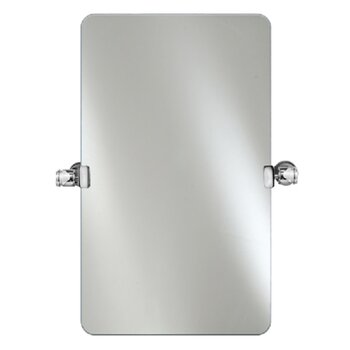 Afina Radiance Frameless Collection Rectangular Polished Radius Edge Bathroom Mirror in Multiple Sizes and Tilt Brackets Option