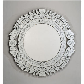 Afina Round Venetian Wall Mirror