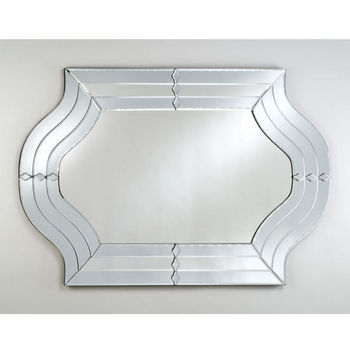 Afina Contemporary Shaped Venetian Mirror