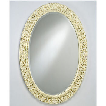 Afina Oval Timeless Traditional Wall Mirror with Intricate Design
