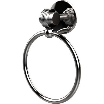 Allied Brass Satellite Orbit Two Collection Towel Ring, Standard Finish, Polished Chrome