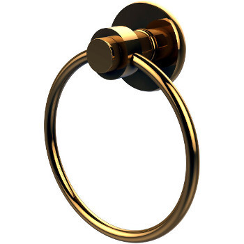 Allied Brass Mercury Collection 6'' Towel Ring, Standard Finish, Polished Brass