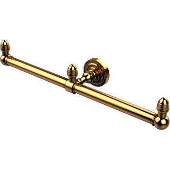 Two Arm, Polished Brass, Towel Holder