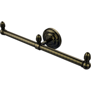 Two Arm, Antique Brass, Towel Holder
