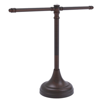 Allied Brass Carolina Crystal Collection Guest Towel Stand in Venetian Bronze