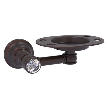 Allied Brass Carolina Crystal Collection Tumbler and Toothbrush Holder in Venetian Bronze