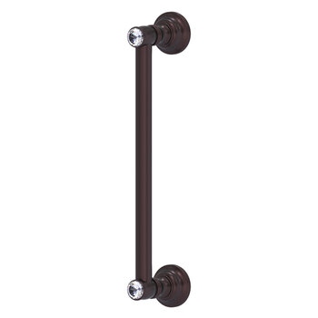 Allied Brass Carolina Crystal Collection 12'' Door Pull in Antique Bronze