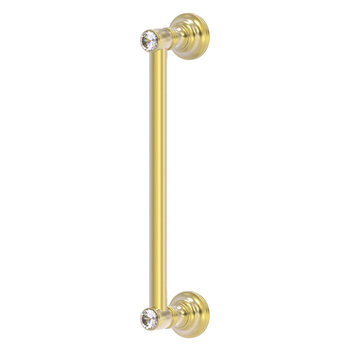 Allied Brass Carolina Crystal Collection 12'' Door Pull in Satin Brass