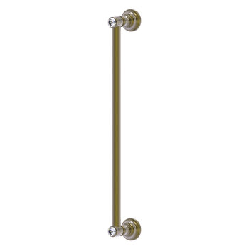 Allied Brass Carolina Crystal Collection 18'' Refrigerator Pull in Antique Brass