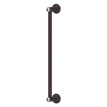 Allied Brass Carolina Crystal Collection 18'' Refrigerator Pull in Antique Bronze