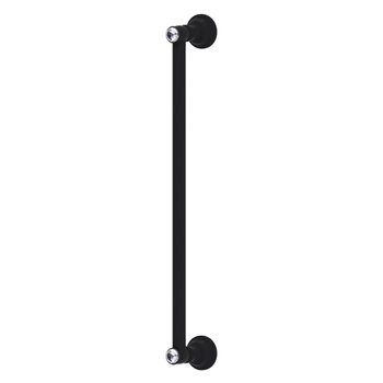 Allied Brass Carolina Crystal Collection 18'' Refrigerator Pull in Matte Black