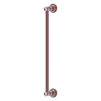 Allied Brass Carolina Crystal Collection 18'' Refrigerator Pull in Antique Copper