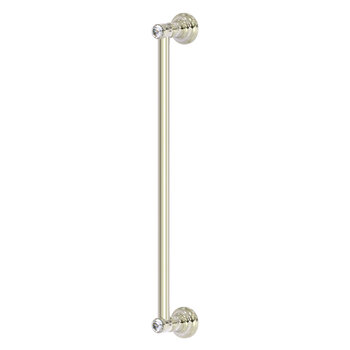 Allied Brass Carolina Crystal Collection 18'' Refrigerator Pull in Polished Nickel