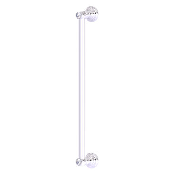 Allied Brass Carolina Crystal Collection 18'' Refrigerator Pull in Satin Chrome