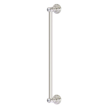 Allied Brass Carolina Crystal Collection 18'' Refrigerator Pull in Satin Nickel