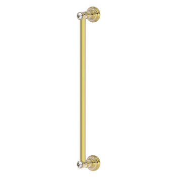 Allied Brass Carolina Crystal Collection 18'' Refrigerator Pull in Unlacquered Brass