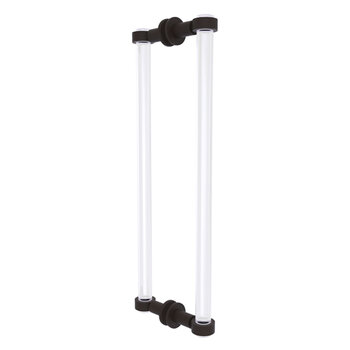 Allied Brass Clearview Collection 18'' Back to Back Shower Door Pull with Smooth Accents in Oil Rubbed Bronze
