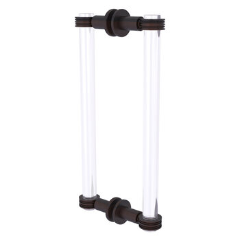 Allied Brass Clearview Collection 12'' Back to Back Shower Door Pull with Dotted Accents in Venetian Bronze