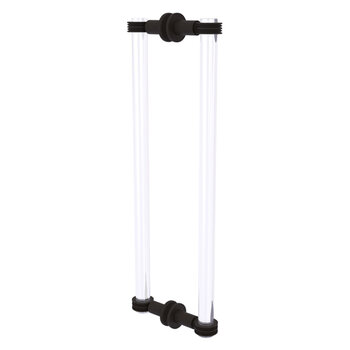 Allied Brass Clearview Collection 18'' Back to Back Shower Door Pull with Dotted Accents in Oil Rubbed Bronze