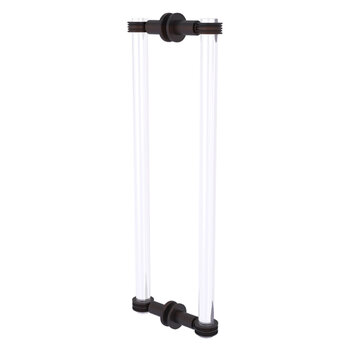 Allied Brass Clearview Collection 18'' Back to Back Shower Door Pull with Dotted Accents in Venetian Bronze