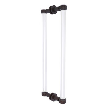 Allied Brass Clearview Collection 18'' Back to Back Shower Door Pull with Grooved Accents in Venetian Bronze