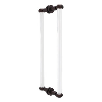 Allied Brass Clearview Collection 18'' Back to Back Shower Door Pull with Twisted Accents in Antique Bronze