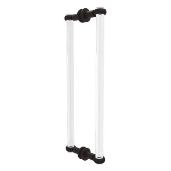 Allied Brass Clearview Collection 18'' Back to Back Shower Door Pull with Twisted Accents in Oil Rubbed Bronze