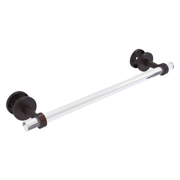 Allied Brass Clearview Collection 18'' Shower Door Towel Bar with Smooth Accents in Venetian Bronze