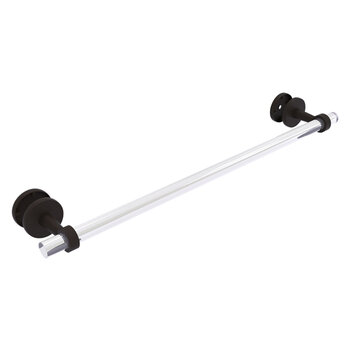 Allied Brass Clearview Collection 24'' Shower Door Towel Bar with Smooth Accents in Oil Rubbed Bronze