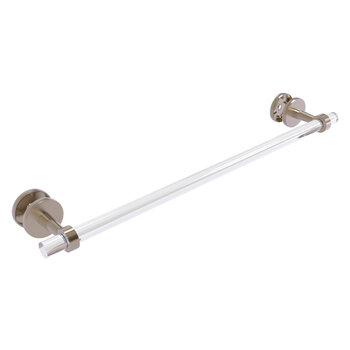 Allied Brass Clearview Collection 24'' Shower Door Towel Bar with Smooth Accents in Antique Pewter