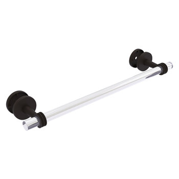 Allied Brass Clearview Collection 18'' Shower Door Towel Bar with Dotted Accents in Oil Rubbed Bronze