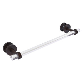Allied Brass Clearview Collection 18'' Shower Door Towel Bar with Dotted Accents in Venetian Bronze