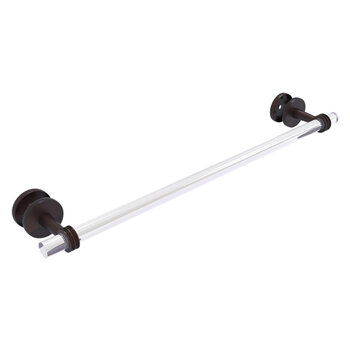 Allied Brass Clearview Collection 24'' Shower Door Towel Bar with Dotted Accents in Venetian Bronze