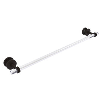 Allied Brass Clearview Collection 30'' Shower Door Towel Bar with Dotted Accents in Oil Rubbed Bronze