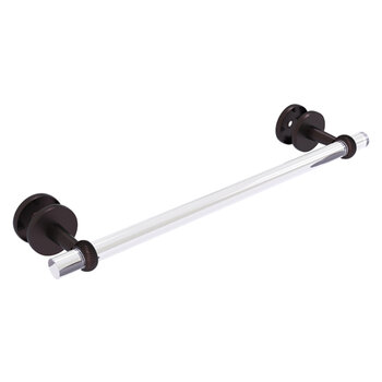 Allied Brass Clearview Collection 18'' Shower Door Towel Bar with Twisted Accents in Antique Bronze