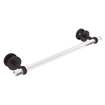 Allied Brass Clearview Collection 18'' Shower Door Towel Bar with Twisted Accents in Venetian Bronze