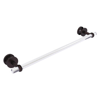 Allied Brass Clearview Collection 24'' Shower Door Towel Bar with Twisted Accents in Antique Bronze