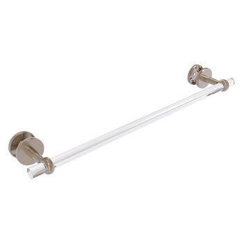 Allied Brass Clearview Collection 24'' Shower Door Towel Bar with Twisted Accents in Antique Pewter