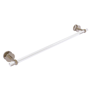 Allied Brass Clearview Collection 30'' Shower Door Towel Bar with Twisted Accents in Antique Pewter