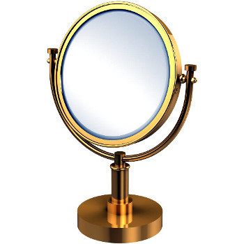 2x Magnification, Smooth Detail, Polished Brass Mirror