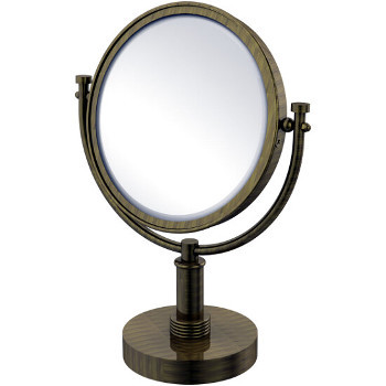 2x Magnification, Groovy Detail, Antique Brass Mirror