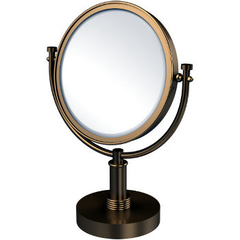 2x Magnification, Groovy Detail, Brushed Bronze Mirror