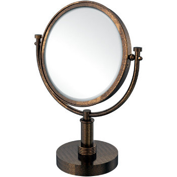 4x Magnification, Groovy Detail, Venetian Bronze Mirror