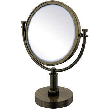 2x Magnification, Twisted Detail, Antique Brass Mirror
