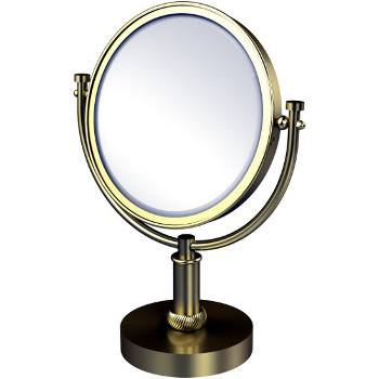 3x Magnification, Twisted Detail, Satin Brass Mirror